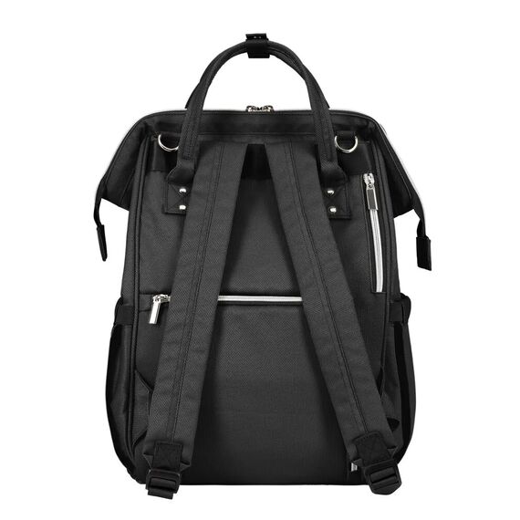 Kikkaboo Τσάντα Αλλαξιέρα Siena Black & Silver 31108020111 - Τσάντες - Αλλαξιέρες στο Oneirokosmos