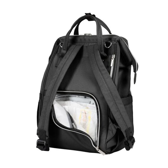 Kikkaboo Τσάντα Αλλαξιέρα Siena Black & Silver 31108020111 - Τσάντες - Αλλαξιέρες στο Oneirokosmos