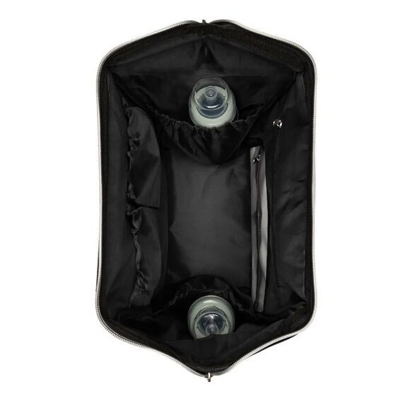Kikkaboo Τσάντα Αλλαξιέρα Siena Black & Silver 31108020111 - Τσάντες - Αλλαξιέρες στο Oneirokosmos