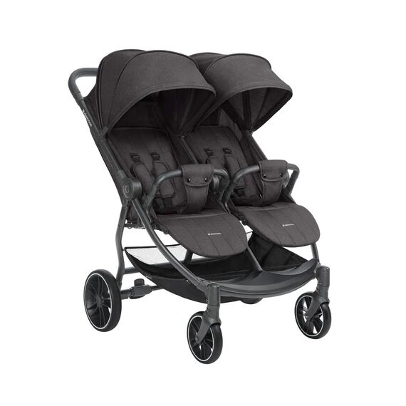 Kikka boo Καρότσι Διδύμων Happy 2 Dark Grey 31001040015 - Καρότσια για Δίδυμα στο Oneirokosmos