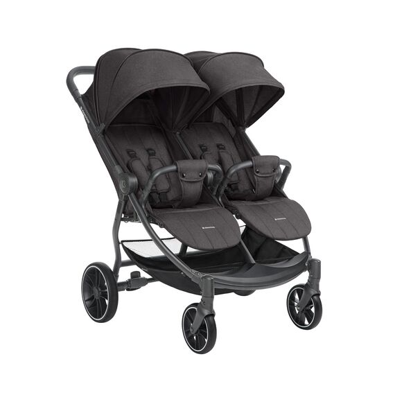 Kikka boo Καρότσι Διδύμων Happy 2 Dark Grey 31001040015 - Καρότσια για Δίδυμα στο Oneirokosmos