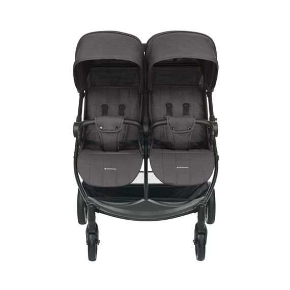 Kikka boo Καρότσι Διδύμων Happy 2 Dark Grey 31001040015 - Καρότσια για Δίδυμα στο Oneirokosmos