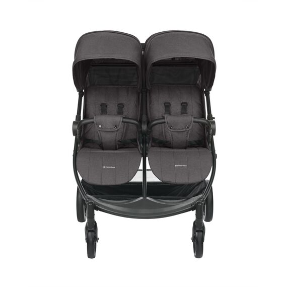 Kikka boo Καρότσι Διδύμων Happy 2 Dark Grey 31001040015 - Καρότσια για Δίδυμα στο Oneirokosmos