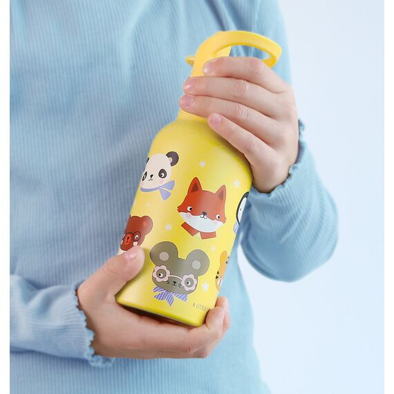 A lLittle Lovely Company Μπουκάλι με διπλό τοίχωμα από ανοξείδωτο ατσάλι 350ml - Animal Friends DBSSAF87 - Καινοτόμα  στο Oneirokosmos