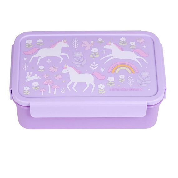 A Little Lovely Company Δοχείο φαγητού Bento με χωρίσματα- 1,2 L- Unicorn Dreams BBUDPU70 - Σετ Φαγητού, Μπολάκια, Πιατάκια Φαγητού στο Oneirokosmos