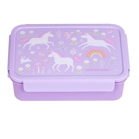 A Little Lovely Company Δοχείο φαγητού Bento με χωρίσματα- 1,2 L- Unicorn Dreams BBUDPU70 - Σετ Φαγητού, Μπολάκια, Πιατάκια Φαγητού στο Oneirokosmos
