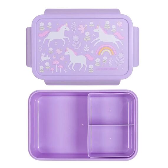 A Little Lovely Company Δοχείο φαγητού Bento με χωρίσματα- 1,2 L- Unicorn Dreams BBUDPU70 - Σετ Φαγητού, Μπολάκια, Πιατάκια Φαγητού στο Oneirokosmos