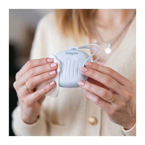 BabyOno Θήκη πιπίλας σιλικόνης - Μπλε BN1656/01 - Πιπίλες στο Oneirokosmos