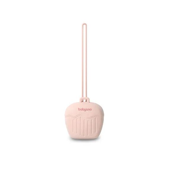 BabyOno Θήκη πιπίλας σιλικόνης - Ροζ BN1656/02 - Πιπίλες στο Oneirokosmos