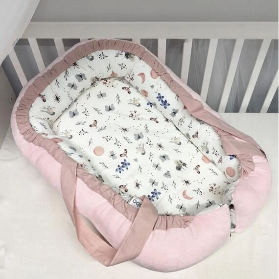 ABO Φωλιά ύπνου Flowers & Butterflies 8074.808 - Βρεφικές Φωλίτσες στο Oneirokosmos