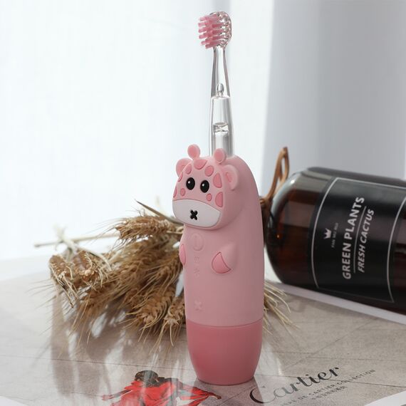 INNOGIO Sonic Παιδική Ηλεκτρική Οδοντόβουρτσα Giogirafee Pink GIO450P - Προϊόντα υγιεινής φροντίδας στο Oneirokosmos