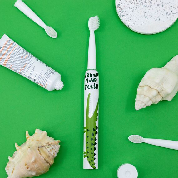 INNOGIO Sonic Παιδική Ηλεκτρική Οδοντόβουρτσα Crocodile GIO460CR - Προϊόντα υγιεινής φροντίδας στο Oneirokosmos