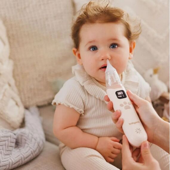 Babyono Ηλεκτρικός ρινικός αποφρακτήρας μύτης- 3 επίπεδα έντασης & αθόρυβη λειτουργία Μπεζ BN1470/01 - Προϊόντα υγιεινής φροντίδας στο Oneirokosmos