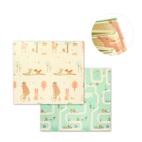 Babyono Αναδιπλούμενο αφρώδες παζλ δαπέδου διπλής όψεως 180 x 200 cm BN1480 - Γυμναστήρια Δραστηριοτήτων στο Oneirokosmos