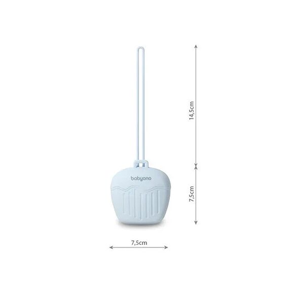 BabyOno Θήκη πιπίλας σιλικόνης - Μπλε BN1656/01 - Πιπίλες στο Oneirokosmos
