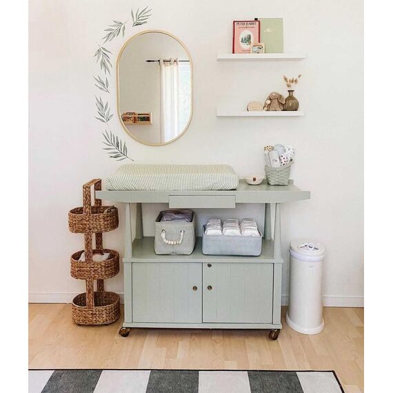 Ubbi: Κάδος για πάνες από ατσάλι με κλειδαριά ασφαλείας White UB-10000 - Προϊόντα υγιεινής φροντίδας στο Oneirokosmos