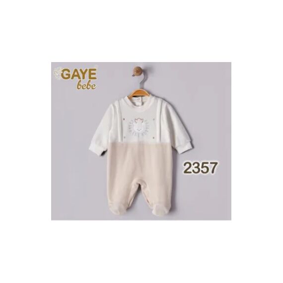 Gaye  Βρεφικό Φορμάκι Βελουτέ Beige 2357 - Newborm στο Oneirokosmos