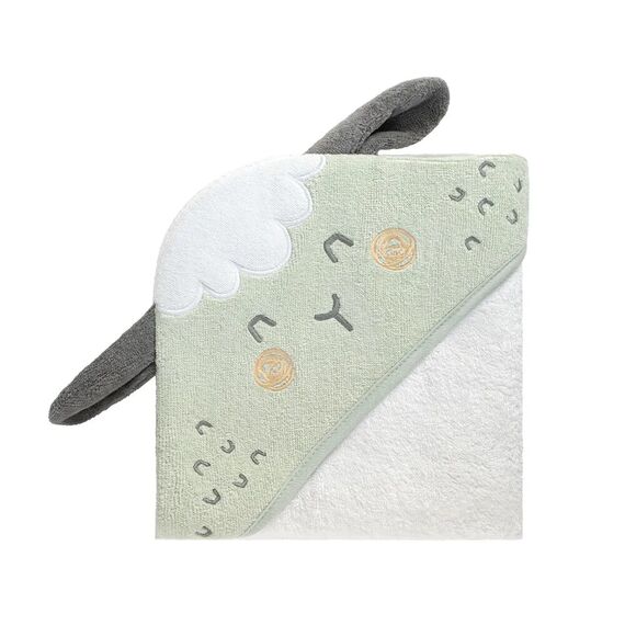 Kikka Boo Βρεφικό Μπουρνούζι Κάπα με Κουκούλα Sleepy Sheep  90x90cm 31104010069 - Πετσέτες-Μπουρνούζια στο Oneirokosmos