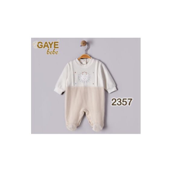 Gaye  Βρεφικό Φορμάκι Βελουτέ Beige 2357 - Newborm στο Oneirokosmos