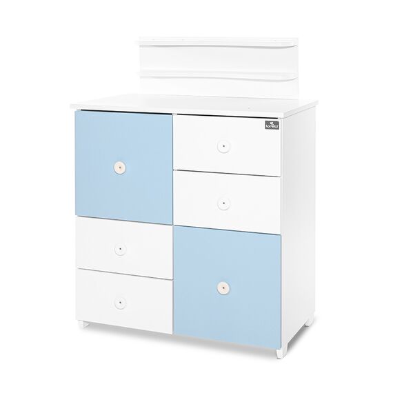 Lorelli Συρταριέρα Αλλαξιέρα  Cupboard 83x71x96cm White & Baby Blue 10170140039P - Σιφονιέρες - Αλλαξιέρες στο Oneirokosmos