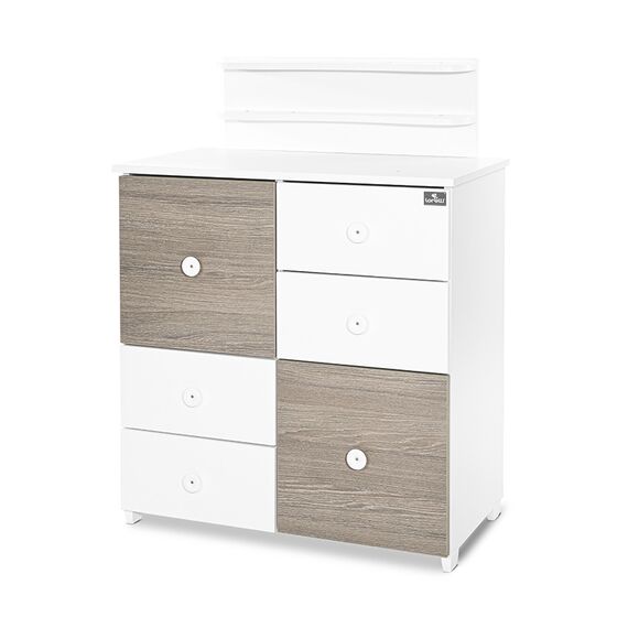 Lorelli Συρταριέρα Αλλαξιέρα  Cupboard 83x71x96cm White & Coffee 10170140042P - Σιφονιέρες - Αλλαξιέρες στο Oneirokosmos