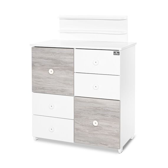 Lorelli Συρταριέρα Αλλαξιέρα  Cupboard 83x71x96cm White & Artwood 10170140043P - Σιφονιέρες - Αλλαξιέρες στο Oneirokosmos