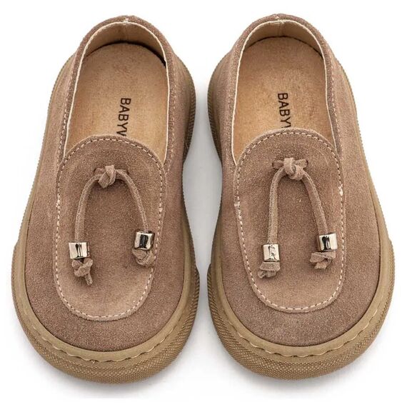 Babywalker Loafer με Φουντάκια BW4307 Πούρο - Βαπτιστικό Παπούτσι για Αγόρι στο Oneirokosmos