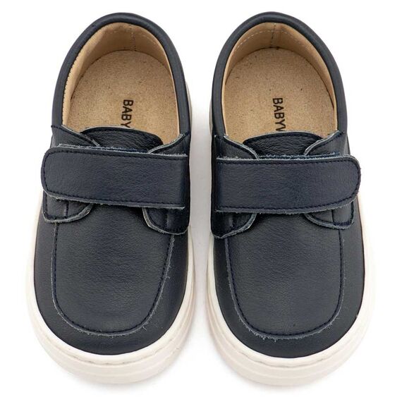 Babywalker Δερμάτινο Μοκασίνι BW 4310 Μπλε - Βαπτιστικό Παπούτσι για Αγόρι στο Oneirokosmos