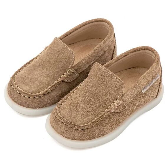 Babywalker Καστόρινο Loafer BW4313 Πούρο - Βαπτιστικό Παπούτσι για Αγόρι στο Oneirokosmos