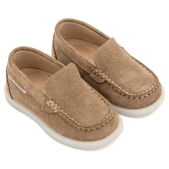 Babywalker Καστόρινο Loafer BW4313 Πούρο - Βαπτιστικό Παπούτσι για Αγόρι στο Oneirokosmos