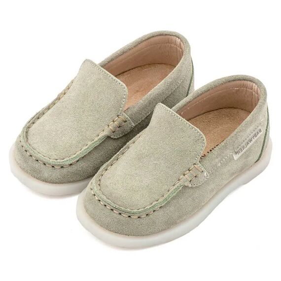 Babywalker Καστόρινο Loafer BW4313 Μέντα - Βαπτιστικό Παπούτσι για Αγόρι στο Oneirokosmos