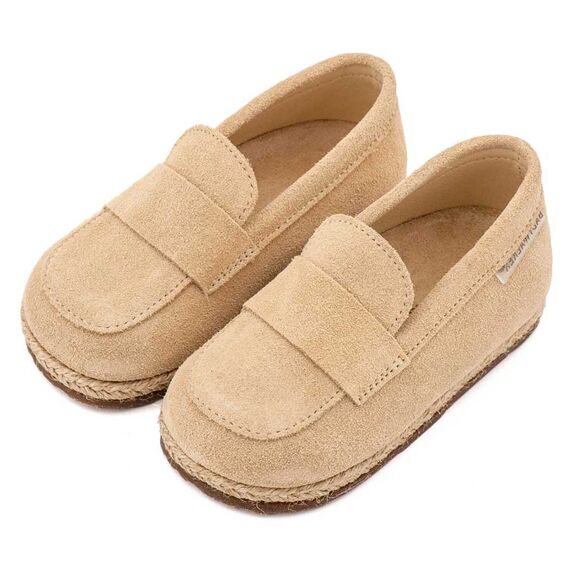 Babywalker Καστόρινες Εσπαντρίγες BW4319 Μπεζ - Βαπτιστικό Παπούτσι για Αγόρι στο Oneirokosmos