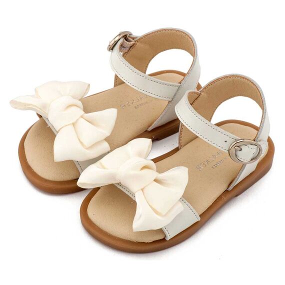 Babywalker Πέδιλο με Διακοσμητικό Οργάντζας BW4892 Εκρού - Βαπτιστικό Παπούτσι για Κορίτσι στο Oneirokosmos