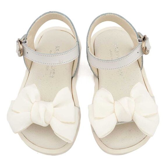 Babywalker Πέδιλο με Διακοσμητικό Οργάντζας BW4892 Λευκό - Βαπτιστικό Παπούτσι για Κορίτσι στο Oneirokosmos