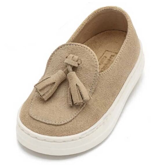 Babywalker Loafers EXC5276 Μπεζ - Βαπτιστικό Παπούτσι για Αγόρι στο Oneirokosmos