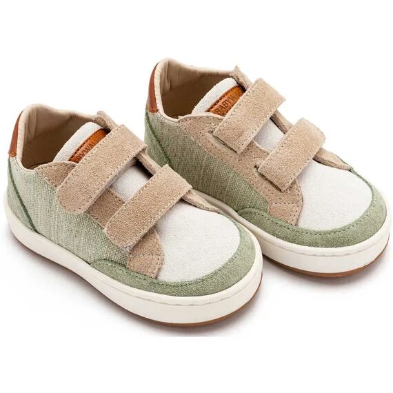 Babywalker Δίχρωμο Sneaker Διπλό Χρατς EXC5297  Μέντα Μπεζ Λευκό - Βαπτιστικό Παπούτσι για Αγόρι στο Oneirokosmos