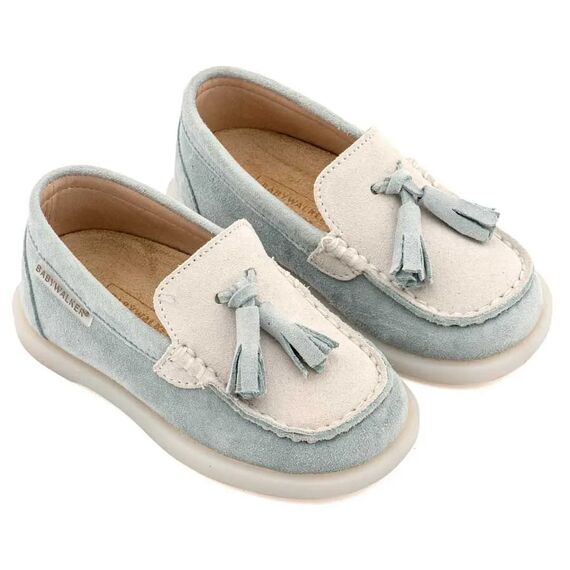 Babywalker Loafers με Φουντάκια EXC5317 Μίνεραλ - Βαπτιστικό Παπούτσι για Αγόρι στο Oneirokosmos