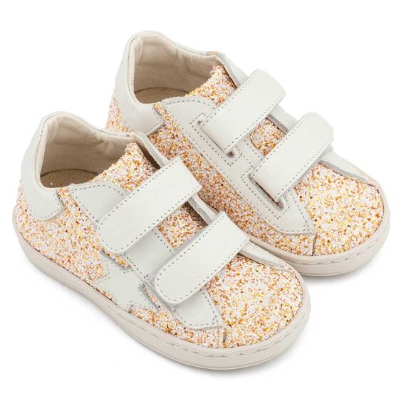 Babywalker Sneaker Διπλό Χρατς με Αστέρι στο Πλάι EXC5904 Εκρού - Βαπτιστικό Παπούτσι για Κορίτσι στο Oneirokosmos