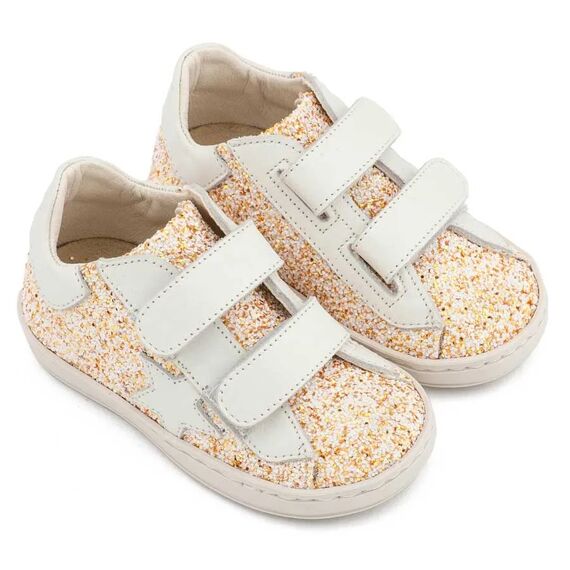 Babywalker Sneaker Διπλό Χρατς με Αστέρι στο Πλάι EXC5904 Εκρού - Βαπτιστικό Παπούτσι για Κορίτσι στο Oneirokosmos