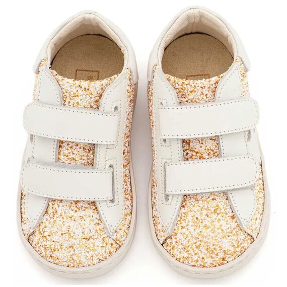 Babywalker Sneaker Διπλό Χρατς με Αστέρι στο Πλάι EXC5904 Εκρού - Βαπτιστικό Παπούτσι για Κορίτσι στο Oneirokosmos