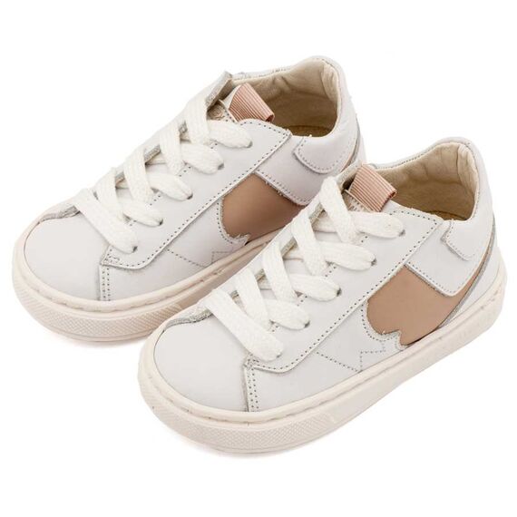 Babywalker Δίχρωμο Sneaker Δετό EXC8001 Λευκό Μπεζ - Βαπτιστικό Παπούτσι για Αγόρι στο Oneirokosmos