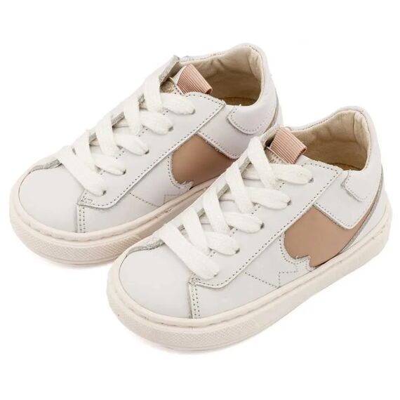 Babywalker Δίχρωμο Sneaker Δετό EXC8001 Λευκό Μπεζ - Βαπτιστικό Παπούτσι για Αγόρι στο Oneirokosmos