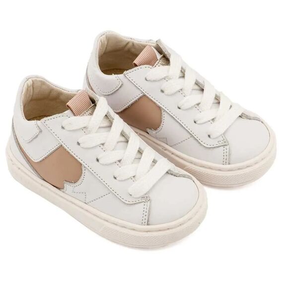 Babywalker Δίχρωμο Sneaker Δετό EXC8001 Λευκό Μπεζ - Βαπτιστικό Παπούτσι για Αγόρι στο Oneirokosmos