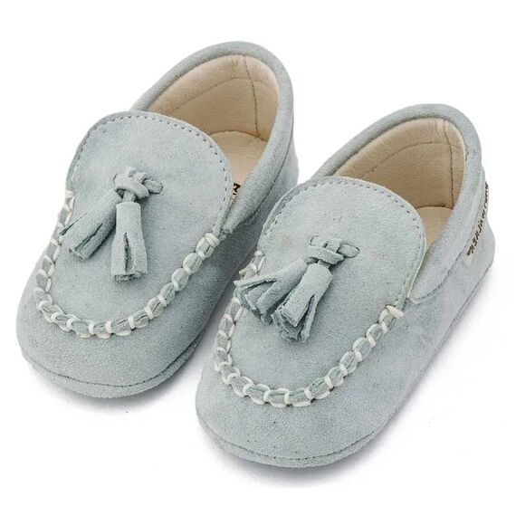Babywalker Καστόρινο Loafer  MI1130 Μίνεραλ - Βαπτιστικό Παπούτσι για Αγόρι στο Oneirokosmos