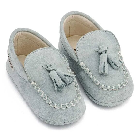 Babywalker Καστόρινο Loafer  MI1130 Μίνεραλ - Βαπτιστικό Παπούτσι για Αγόρι στο Oneirokosmos