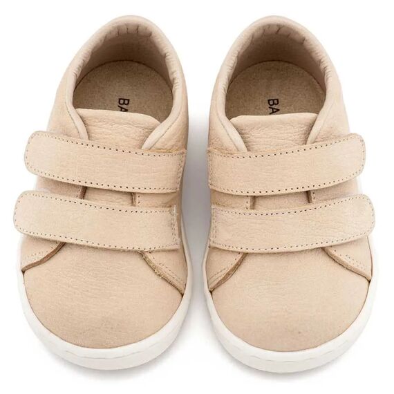 Babywalker Sneakers Διπλή Μπαρέτα Χρατς PRI2090 Μπεζ - Βαπτιστικό Παπούτσι για Αγόρι στο Oneirokosmos