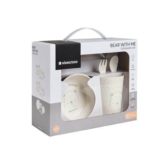 Kikka Boo Σετ Φαγητού Bear with Me Mint 31302040135 - Σετ Φαγητού, Μπολάκια, Πιατάκια Φαγητού στο Oneirokosmos