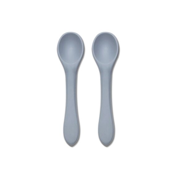 Lorelli Σετ Κουτάλια Σιλικόνης 2Τμχ. Grey 10230690003 - Κουταλάκια, Πηρουνάκια στο Oneirokosmos