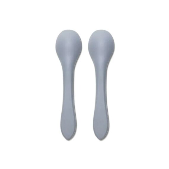 Lorelli Σετ Κουτάλια Σιλικόνης 2Τμχ. Grey 10230690003 - Κουταλάκια, Πηρουνάκια στο Oneirokosmos