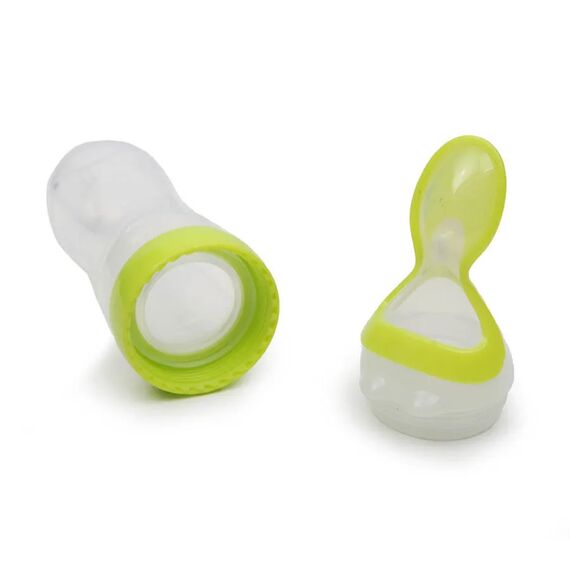 Nuby Squeeze Feeder Μπιμπερό Τροφής Κουτάλι στο Στόμιο  3m+ Πράσινο 5591  1τεμ - Κουταλάκια, Πηρουνάκια στο Oneirokosmos